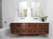 Custom walnut cabinet luxury walnut bathroom walnut vanity custom cabinetry in atlanta bathroom remodel ideas vanity ideas bathroom inspiration